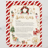 Personalisierter Brief vom Weihnachtsmann (Vorne/Hinten)