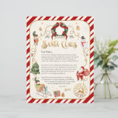 Personalisierter Brief vom Weihnachtsmann (Stehend Vorderseite)