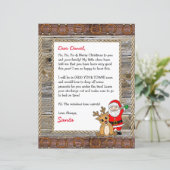 Personalisierter Brief vom Weihnachtsmann (Stehend Vorderseite)