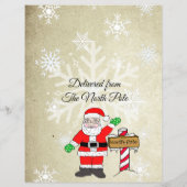 Personalisierter Brief vom Weihnachtsmann (Rückseite)