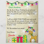 Personalisierter Brief vom Weihnachtsmann (Vorderseite)