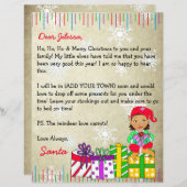 Personalisierter Brief vom Weihnachtsmann (Vorne/Hinten)