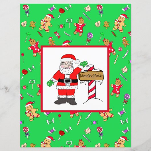 Personalisierter Brief vom Weihnachtsmann (Rückseite)