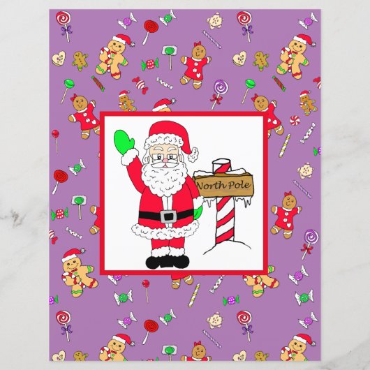 Personalisierter Brief vom Weihnachtsmann (Rückseite)