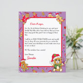 Personalisierter Brief vom Weihnachtsmann (Stehend Vorderseite)