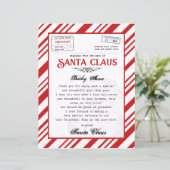 Personalisierter Brief vom Weihnachtsmann (Stehend Vorderseite)