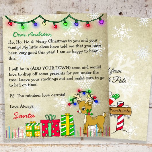 Personalisierter Brief vom Weihnachtsmann