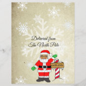 Personalisierter Brief vom Weihnachtsmann (Rückseite)