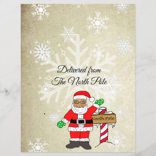 Personalisierter Brief vom Weihnachtsmann (Rückseite)