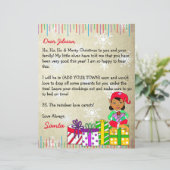 Personalisierter Brief vom Weihnachtsmann (Stehend Vorderseite)