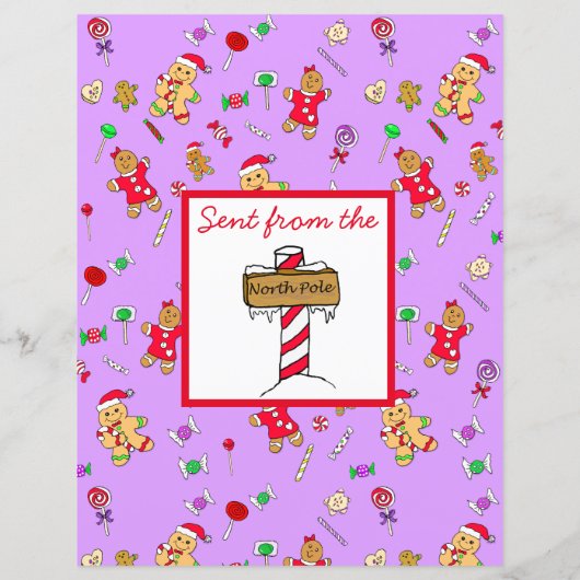 Personalisierter Brief vom Weihnachtsmann (Rückseite)