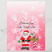 Personalisierter Brief vom Weihnachtsmann (Rückseite)