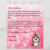 Personalisierter Brief vom Weihnachtsmann (Vorderseite)