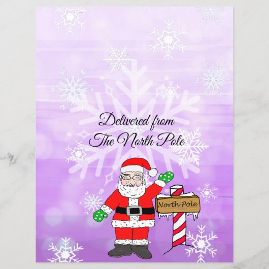 Personalisierter Brief vom Weihnachtsmann (Rückseite)