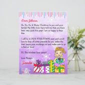 Personalisierter Brief vom Weihnachtsmann (Stehend Vorderseite)