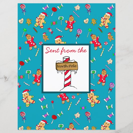 Personalisierter Brief vom Weihnachtsmann (Rückseite)