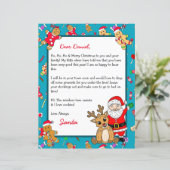Personalisierter Brief vom Weihnachtsmann (Stehend Vorderseite)