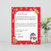 Personalisierter Brief vom Weihnachtsmann (Stehend Vorderseite)