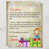 Personalisierter Brief vom Weihnachtsmann (Vorne/Hinten)