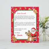 Personalisierter Brief vom Weihnachtsmann (Stehend Vorderseite)