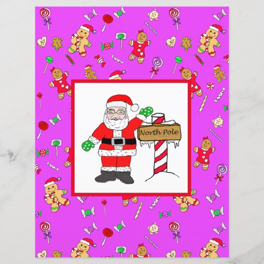 Personalisierter Brief vom Weihnachtsmann (Rückseite)