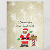 Personalisierter Brief vom Weihnachtsmann (Rückseite)