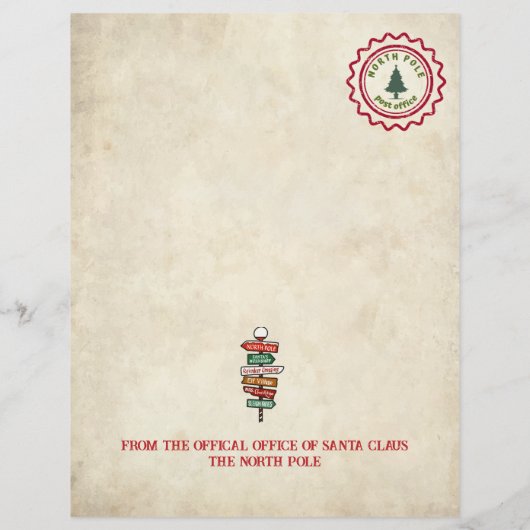 Personalisierter Brief vom Weihnachtsmann (Rückseite)