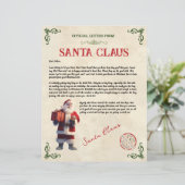 Personalisierter Brief vom Weihnachtsmann (Stehend Vorderseite)