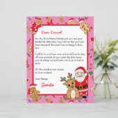 Personalisierter Brief vom Weihnachtsmann (Stehend Vorderseite)