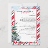 Personalisierter Brief vom Weihnachtsmann Einladung (Vorderseite)