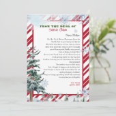 Personalisierter Brief vom Weihnachtsmann Einladung (Stehend Vorderseite)