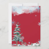 Personalisierter Brief vom Weihnachtsmann Einladung (Rückseite)