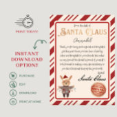 Personalisierter Brief vom Weihnachtsmann Einladung