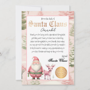 Personalisierter Brief vom Weihnachtsmann Einladung