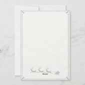 Personalisierter Brief vom Weihnachtsmann Feiertagskarte (Rückseite)