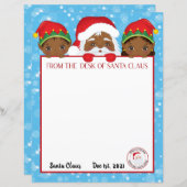 Personalisierter Brief von Black Santa Claus (Vorne/Hinten)