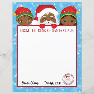 Personalisierter Brief von Black Santa Claus