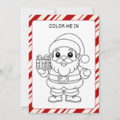 Personalisierter Brief von der Helferin des Weihna Einladung (Rückseite)