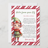 Personalisierter Brief von Elf Christmas Einladung (Vorderseite)