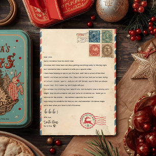 Personalisierter Brief von Santa Claus Nordpol Einladung