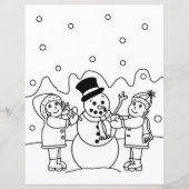 Personalisierter Brief von Santa + Farbseite (Rückseite)