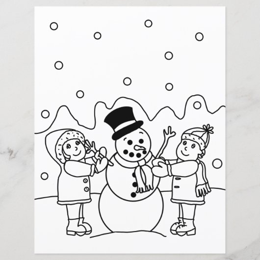 Personalisierter Brief von Santa + Farbseite (Rückseite)