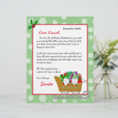 Personalisierter Brief von Santa für Kinder (Stehend Vorderseite)