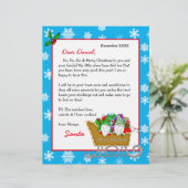 Personalisierter Brief von Santa für Kinder (Stehend Vorderseite)