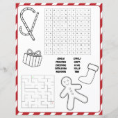 Personalisierter Brief von Santa für Kinder (Rückseite)