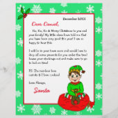 Personalisierter Brief von Santa für Kinder (Vorderseite)