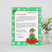 Personalisierter Brief von Santa für Kinder (Stehend Vorderseite)