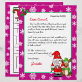 Personalisierter Brief von Santa für Kinder (Vorne/Hinten)