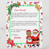 Personalisierter Brief von Santa für Kinder (Vorderseite)