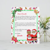 Personalisierter Brief von Santa für Kinder (Stehend Vorderseite)